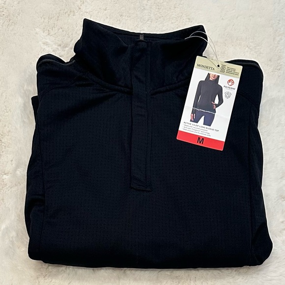 Mondetta Womens Hiking Athletic Workout Tops - Lightweight Quarter-Zip Pullover - Picture 6 of 9